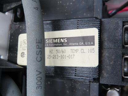 Siemens 32-89258 Bucket Breaker MCC Motor Starter Disconnect Fused 600V 50Hp 3Ph