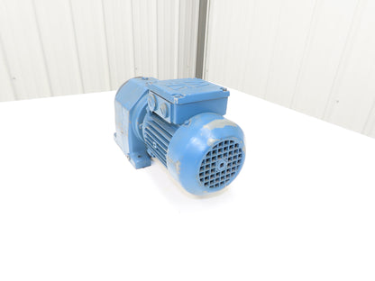 SEW-EURODRIVE R43D63K4 Inline Gearmotor 73:1 Ratio 22.8 RPM .12KW 277/480 VAC 1"