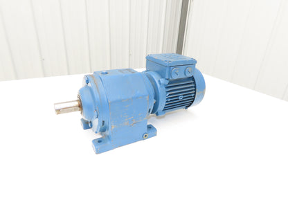 SEW-EURODRIVE R43D63K4 Inline Gearmotor 73:1 Ratio 22.8 RPM .12KW 277/480 VAC 1"
