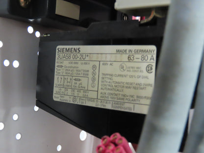 Siemens 32-89258 Bucket Breaker MCC Motor Starter Disconnect Fused 600V 50Hp 3Ph