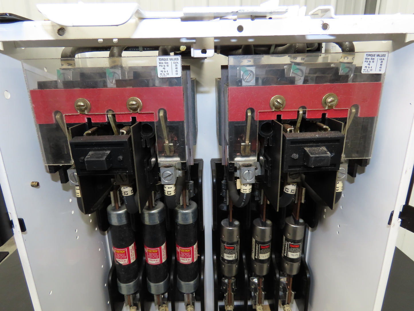 Siemens DS36U Bucket Double Breaker MCC Fused Motor Disconnect 600V 75Hp