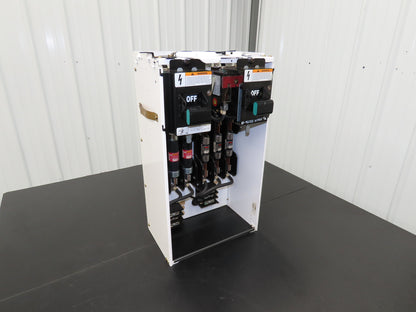 Siemens DS36U Bucket Double Breaker MCC Fused Motor Disconnect 600V 75Hp