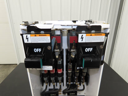 Siemens DS36U Bucket Double Breaker MCC Fused Motor Disconnect 600V 75Hp