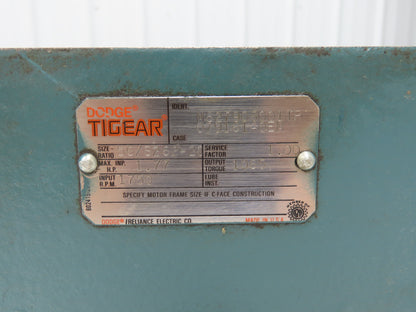Dodge Tigear 56/S262-20 Worm Gearbox 20:1 Reducer 1.77Hp 88rpm 56C LH *Bad Seal*