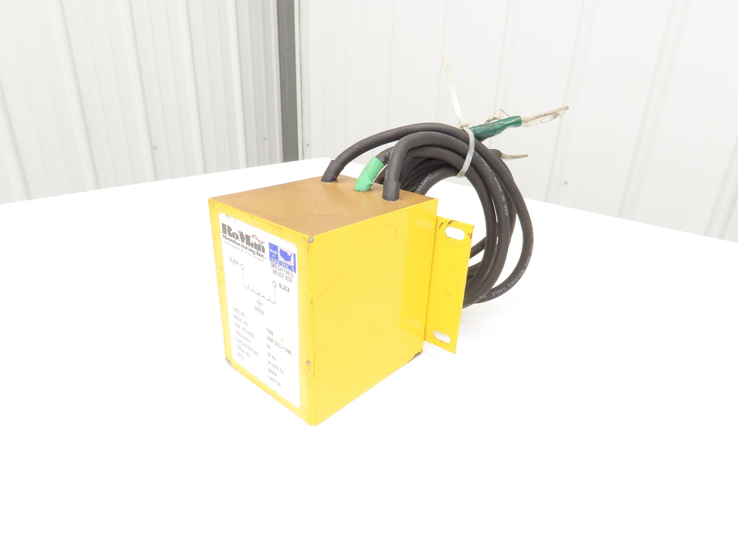 RoMan RGR 24/4-1099 Grounding Reactor 3-Wire #4 AWG 24V Welding Transf ...