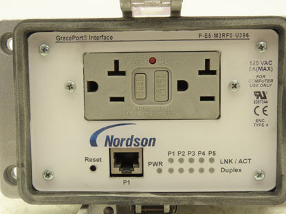 Nordson P-E5-M3RF0-U396 Ethernet Switch & 120V Internal/External Panel Interface