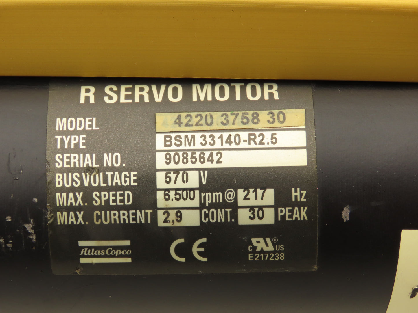 Atlas Copco 4220 3758 30 Servo Nutrunner Drive QXT 62-100 /BSM 33140-R2.5