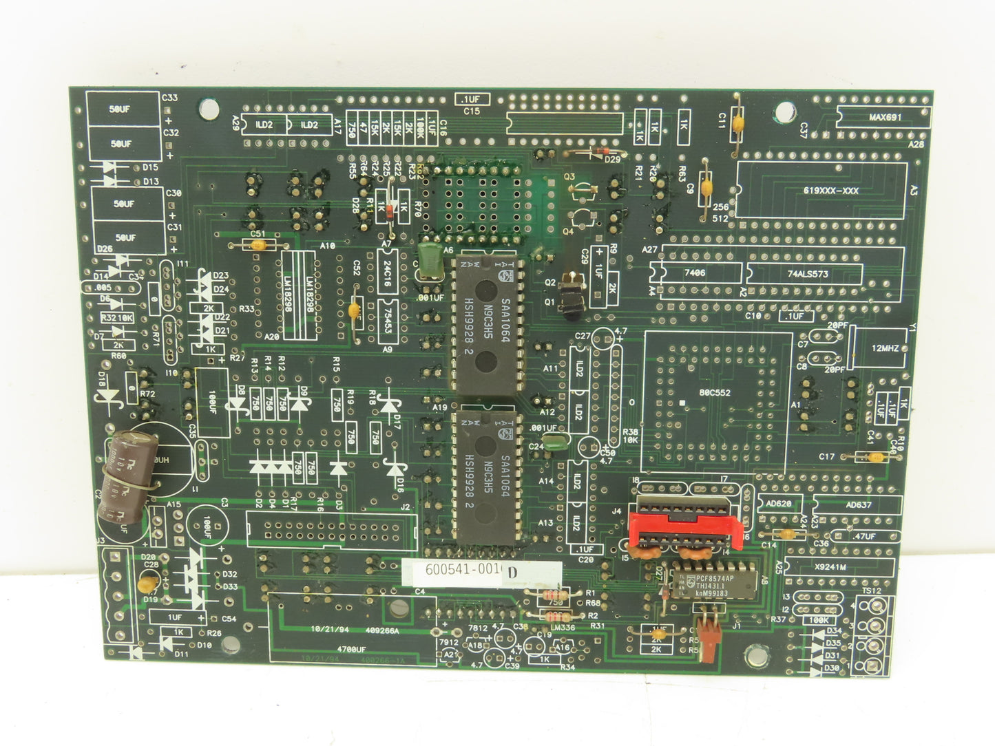 Entron Controls 600541-001D Printed Circuit Board PCB  Welder Control Module