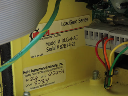 Helm RLG-4-AC Loadgard Tonnage Monitor Bluetooth 4-Channel  -No Key-