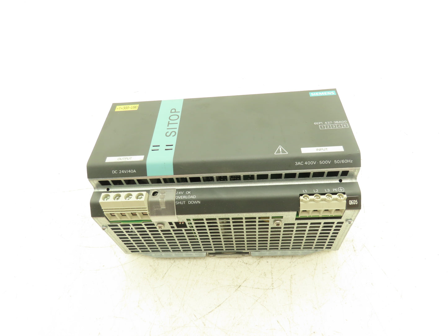 Siemens 6EP1437-3BA00 SITOP Modular Power Supply 24VDC 40A Out 480V 3Ph In