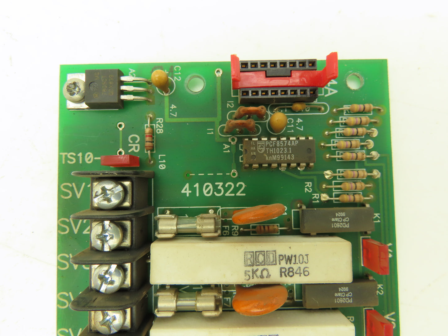 Entron Controls 410322 Printed Circuit Board PCB Terminal Block Module