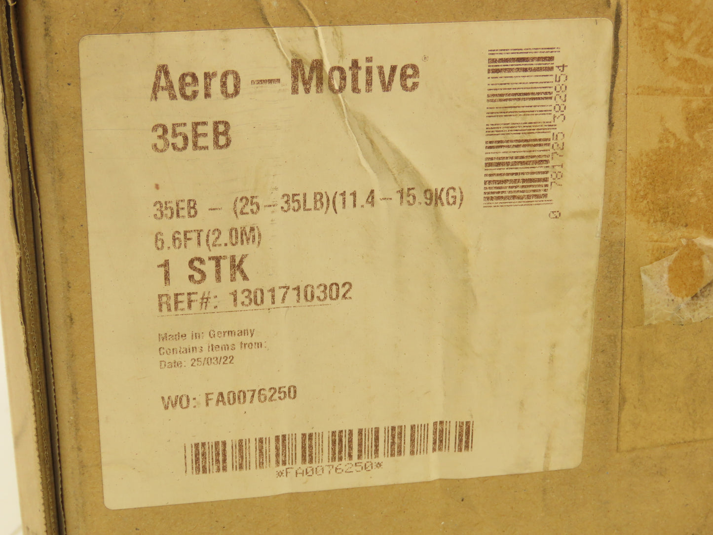 Woodhead Aero-Motive 35EB Tool Balancer 2M Cable 25-35 Lbs