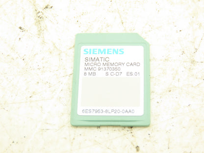 Siemens 6ES7-953-8LP20-0AA0 SIMATIC S7 Micro Memory Card MMC 8 Mbyte 3V Nflash