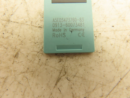 Siemens 6ES7 9538LL310AA0 SIMATIC S7 Micro Memory Card MMC 2 MB S7-300/C7/ET 200