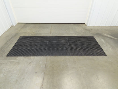 Add-A-Level M38780 Anti-Fatigue Black Rubber Floor Mat 36"x 96" Work Platform