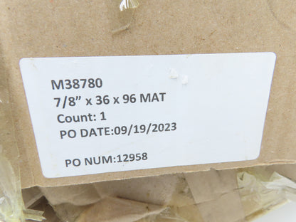 Add-A-Level M38780 Anti-Fatigue Black Rubber Floor Mat 36"x 96" Work Platform