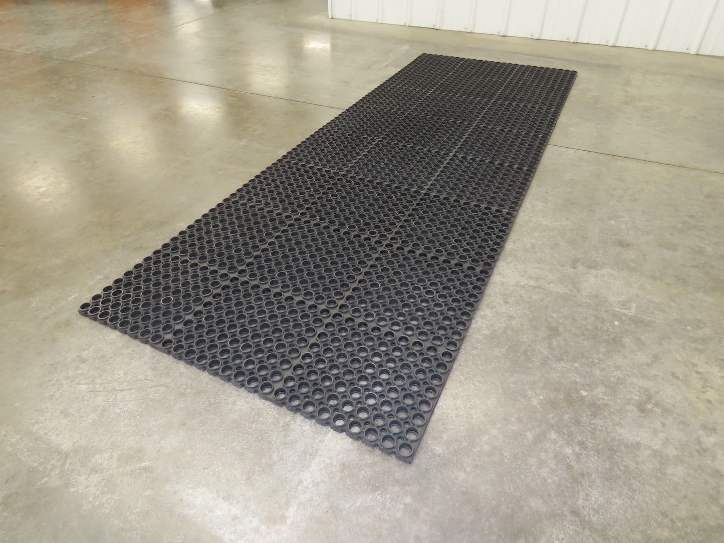 Add-A-Level M38780 Anti-Fatigue Black Rubber Floor Mat 36"x 96" Work Platform