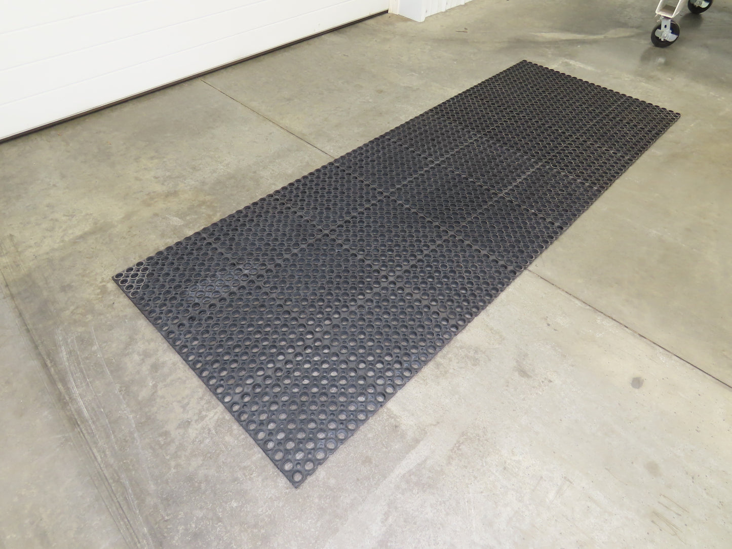 Add-A-Level M38780 Anti-Fatigue Black Rubber Floor Mat 36"x 96" Work Platform