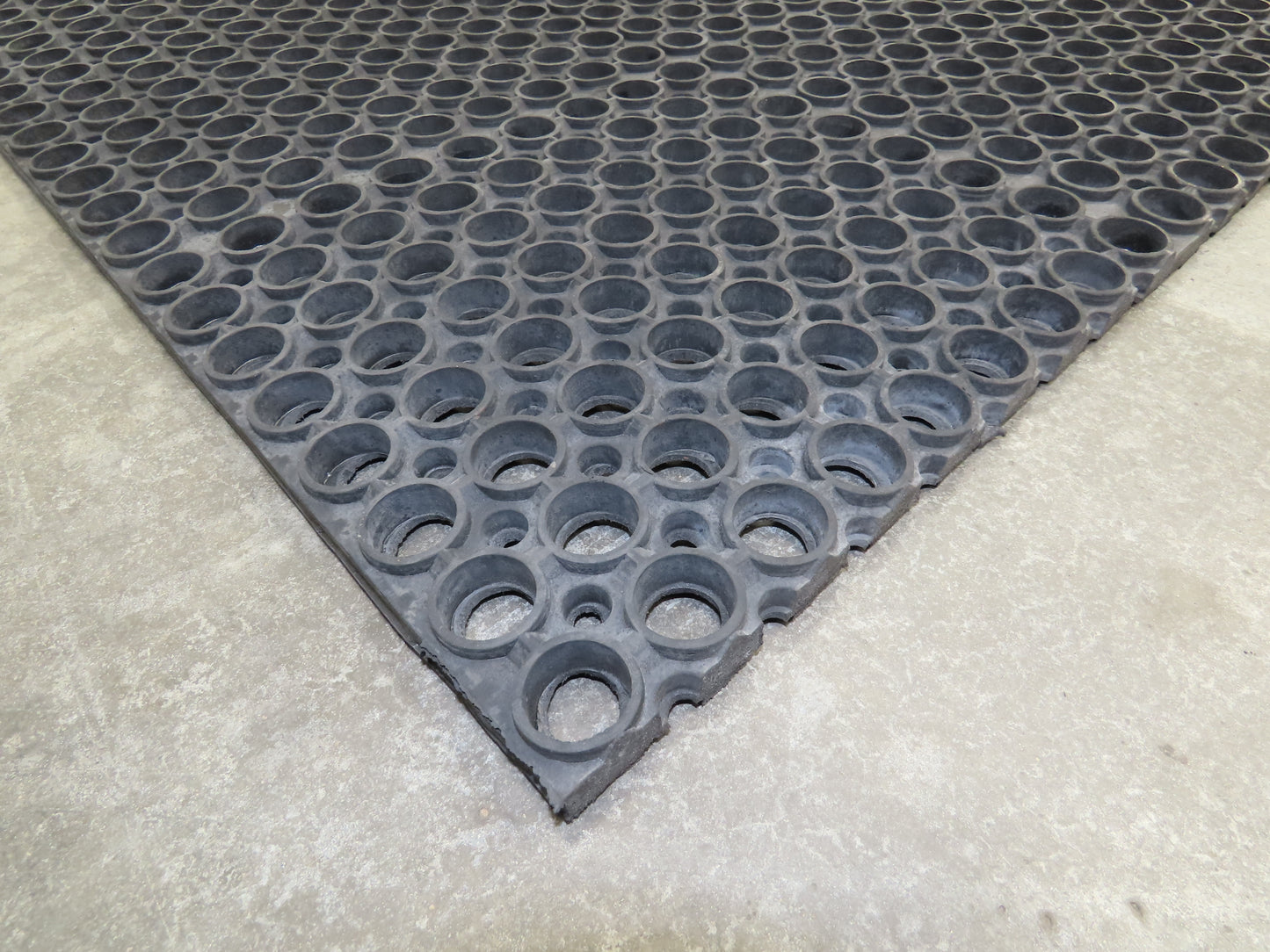 Add-A-Level M38780 Anti-Fatigue Black Rubber Floor Mat 36"x 96" Work Platform