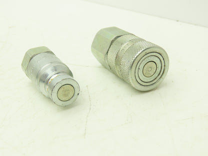 Stucchi  M-A7 1/4  F-A7 1/4 Hydraulic Coupling Flat Face Male & Female 1/4" NPT