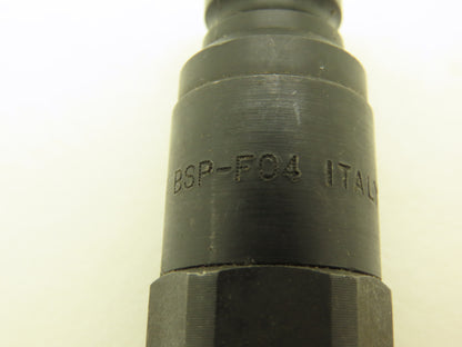Stucchi M-FIRG 1/4 Flat Face Hydraulic Coupling Male 1/4" Body 1/4" NPT Lot of 4