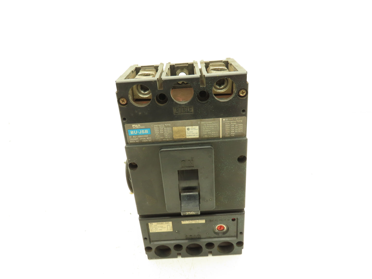 Fuji BU-JSB2250 Circuit Breaker 250A 2-Pole 600VAC 3PH Shunt Trip