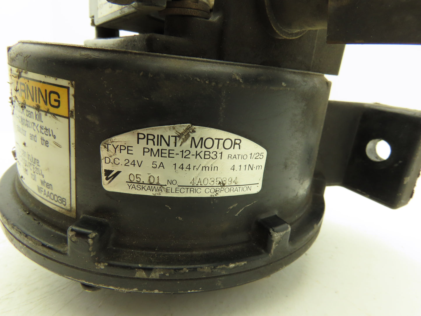 Yaskawa Electric PMEE-12-KB31 Welder Wire Motor Feeder 24V Size 1.2 Roller