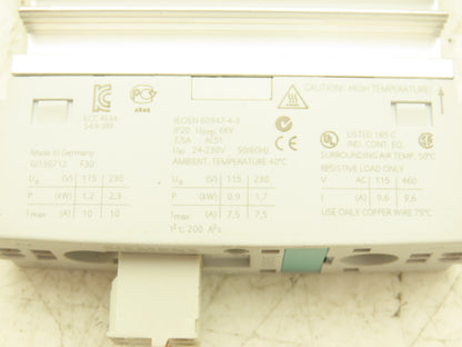 Siemens 3RF2310-2AA02 SIRIUS Solid-State Contactor 24-230V AC 1ph 24VDC