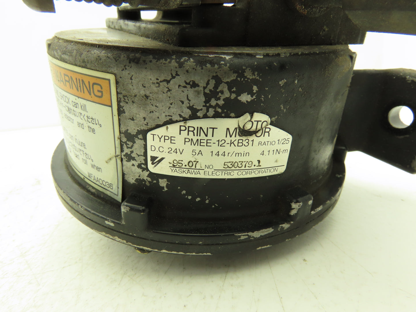 Yaskawa Electric PMEE-12-KB31 Welder Wire Motor Feeder 24V Size 1.2 Roller