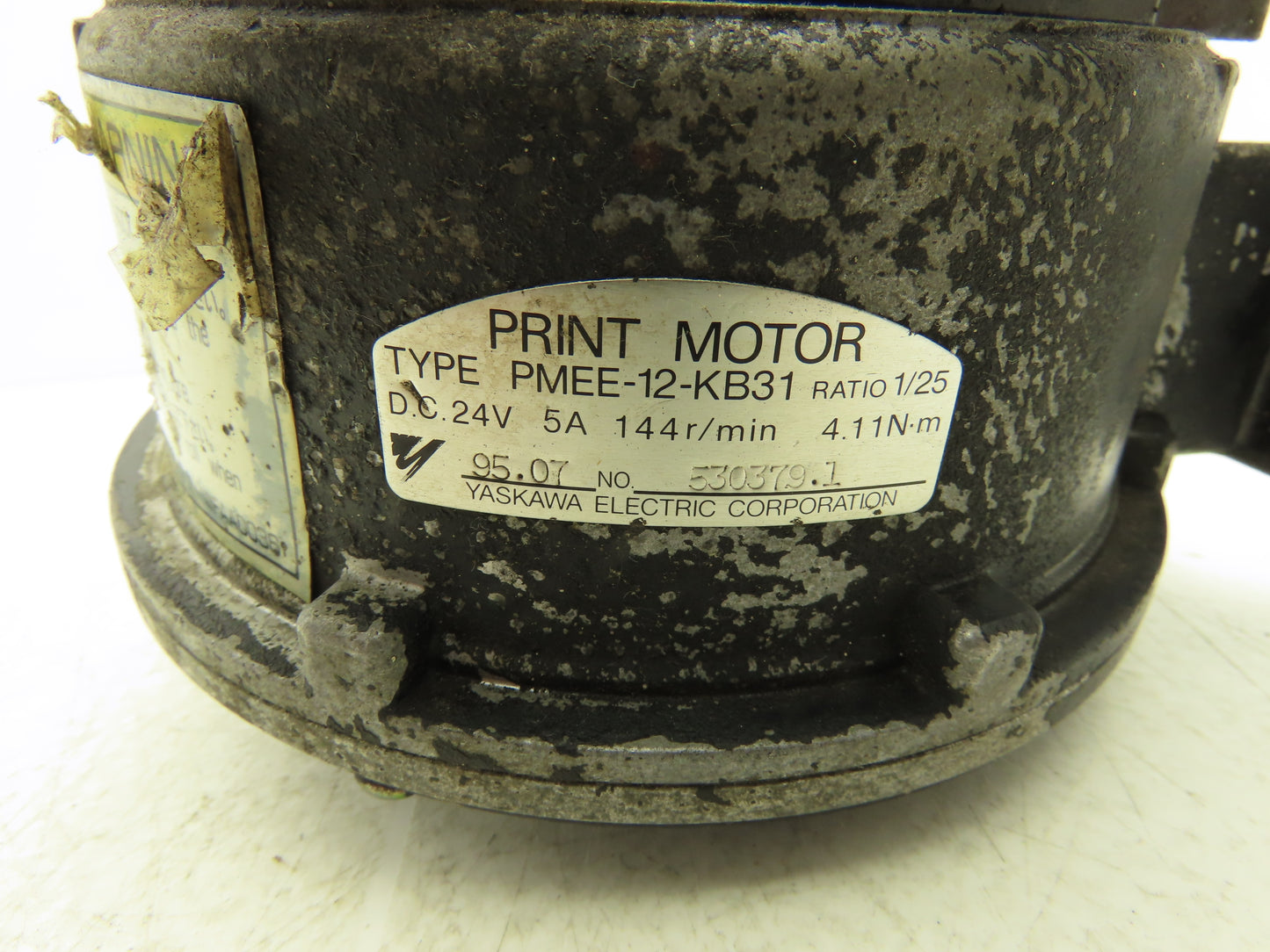 Yaskawa Electric PMEE-12-KB31 Welder Wire Motor Feeder 24V Size 1.2 Roller