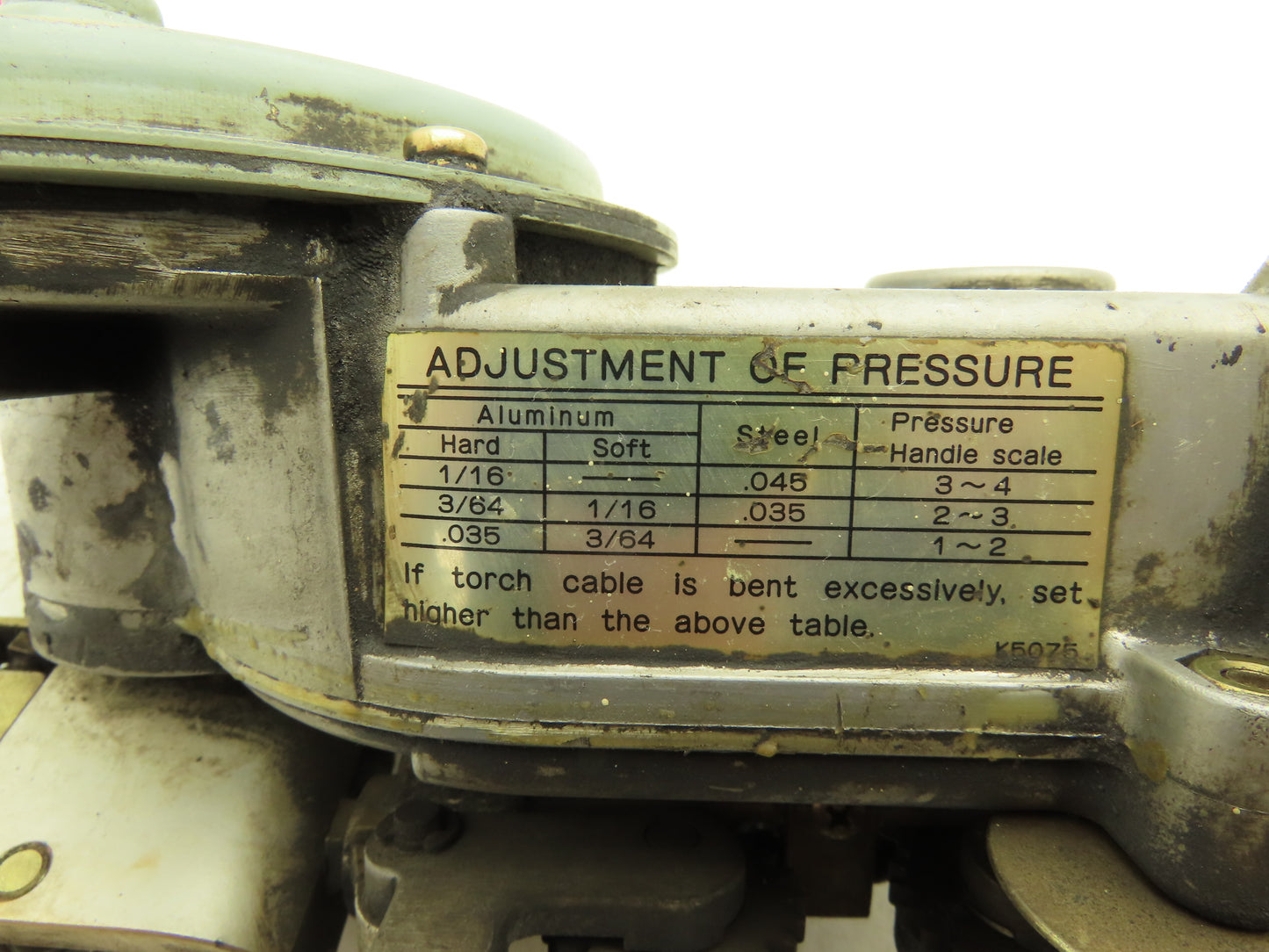 Yaskawa PMEE-12CBB Welder Wire Motor Feeder 24VDC 3/64 Rollers Missing Handle