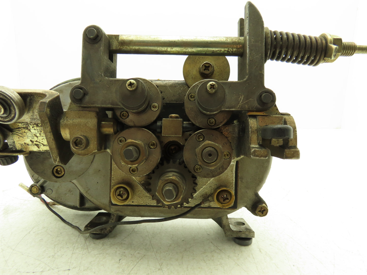 Yaskawa PMEE-12CBB Welder Wire Motor Feeder 24VDC 3/64 Rollers Missing Handle