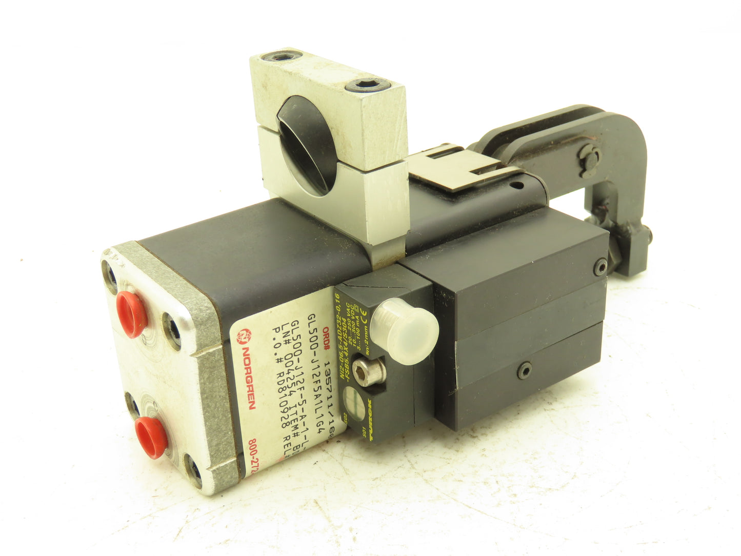 Norgren GL500-J12F5A1L1G4 Pneumatic Gripper Grip-Lok Single Arm Clamp