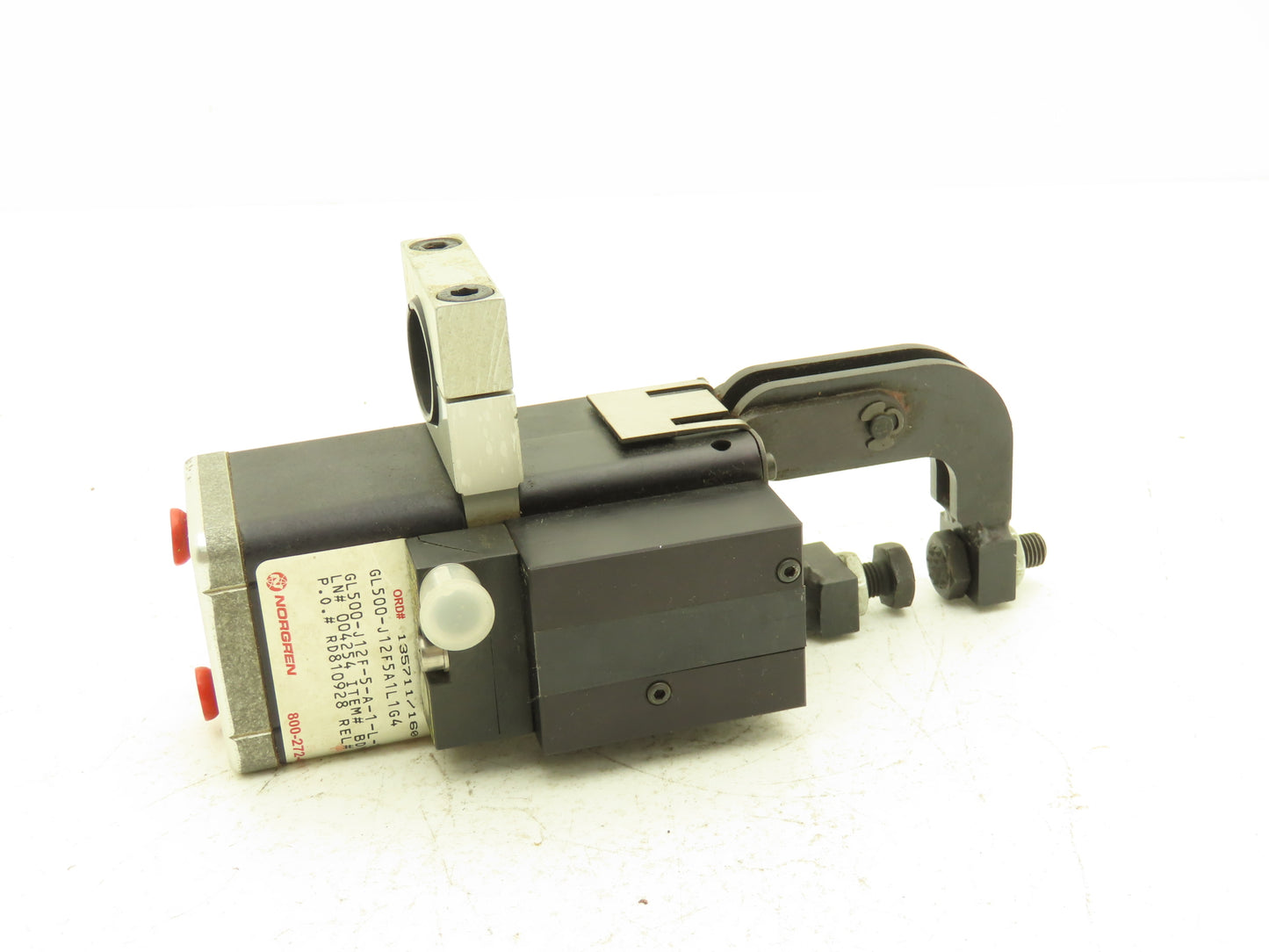 Norgren GL500-J12F5A1L1G4 Pneumatic Gripper Grip-Lok Single Arm Clamp