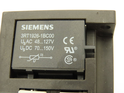 Siemens 3RT1926-1BC00 3RT1035-1AK64 Motor Starter Contactor 40HP 600V 3PH