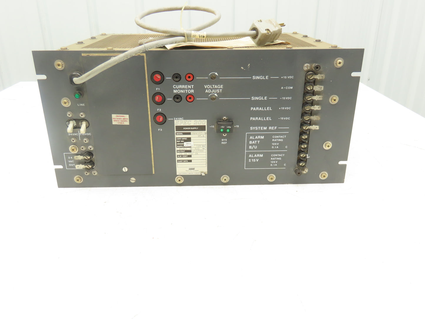 Foxboro 2ARPS05-A6 Spec 200 Power Supply 15VDC/24VAC 500VA *Repaired*