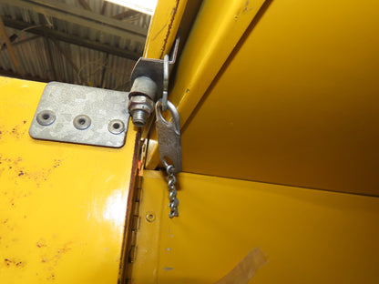 Eagle Flammable Liquid Safety Cabinet Yellow Bi Fold Door 60 Gal Self Closing