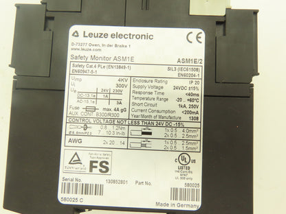 Leuze Electronic ASM1E/2 Safety Monitor 24VDC