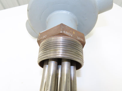 CBLR737C13 Immersion Tube Heater Element 38" 6000W 480V 3PH 2.5" NPT