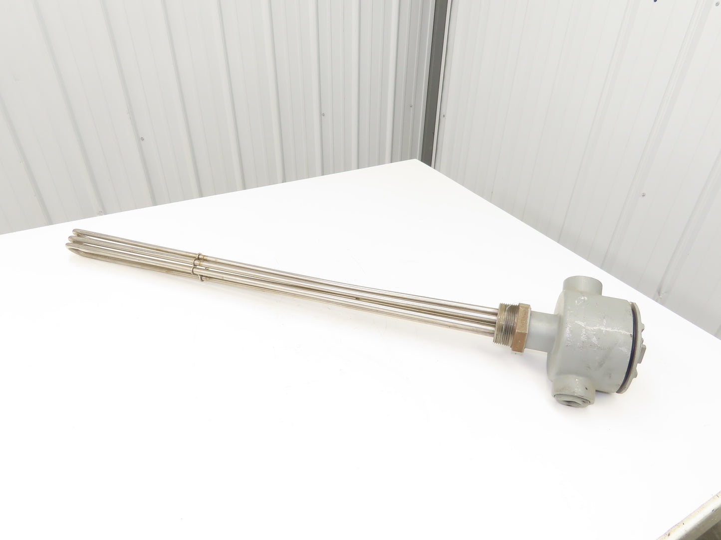 CBLR737C13 Immersion Tube Heater Element 38" 6000W 480V 3PH 2.5" NPT