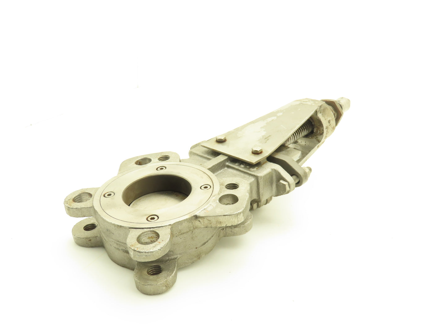 FNW 2000BT Stainless Knife Gate Valve V-Port Rising Stem Metal Seat 3"