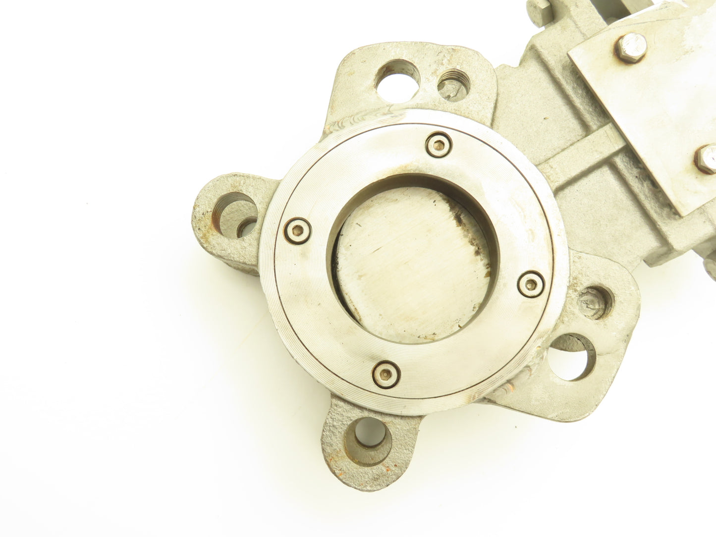 FNW 2000BT Stainless Knife Gate Valve V-Port Rising Stem Metal Seat 3"