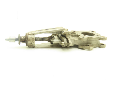 FNW 2000BT Stainless Knife Gate Valve V-Port Rising Stem Metal Seat 3"