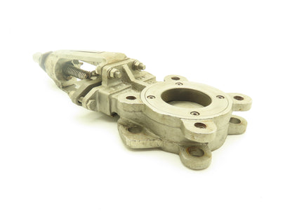 FNW 2000BT Stainless Knife Gate Valve V-Port Rising Stem Metal Seat 3"