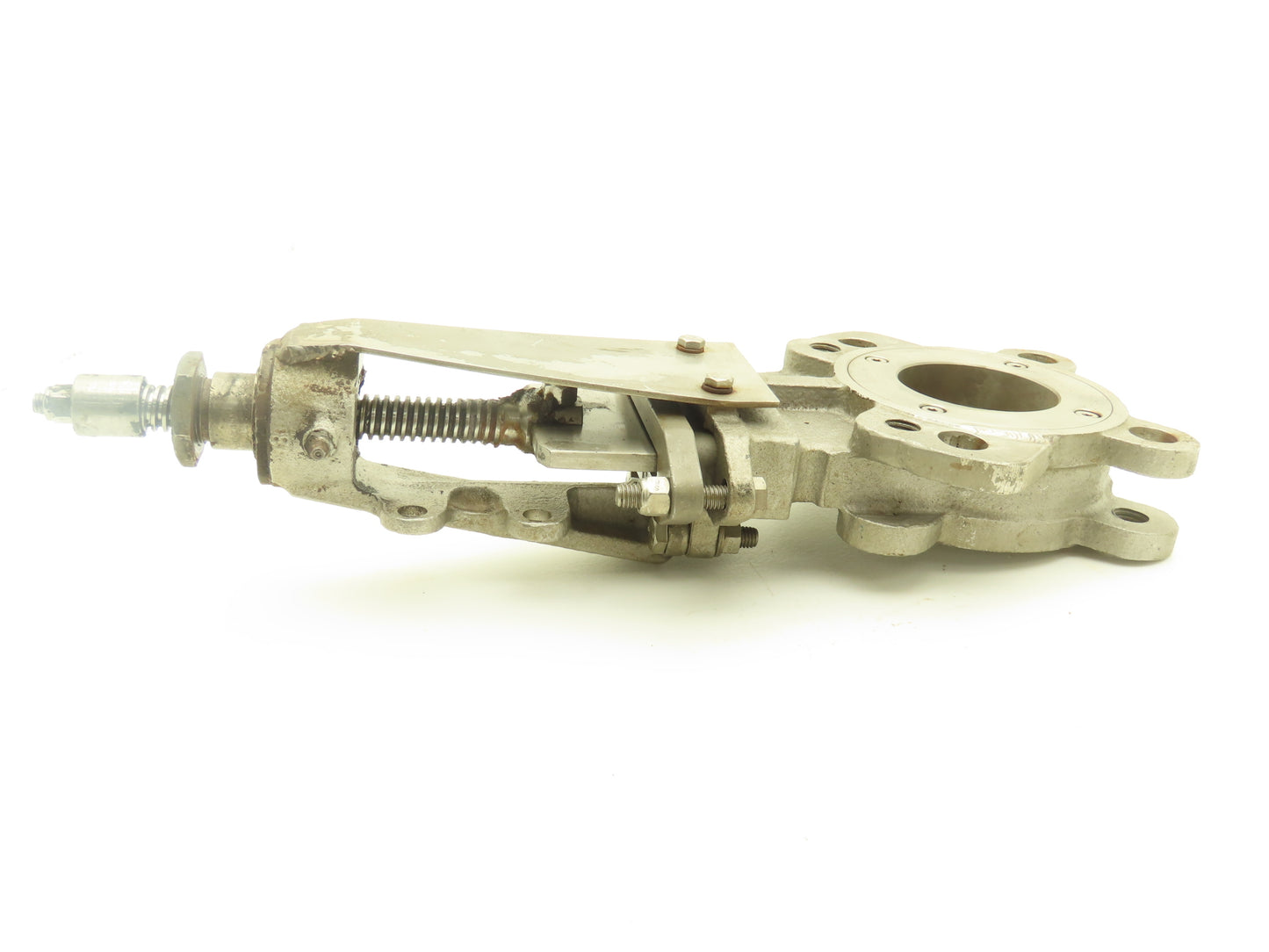FNW 2000BT Stainless Knife Gate Valve V-Port Rising Stem Metal Seat 3"