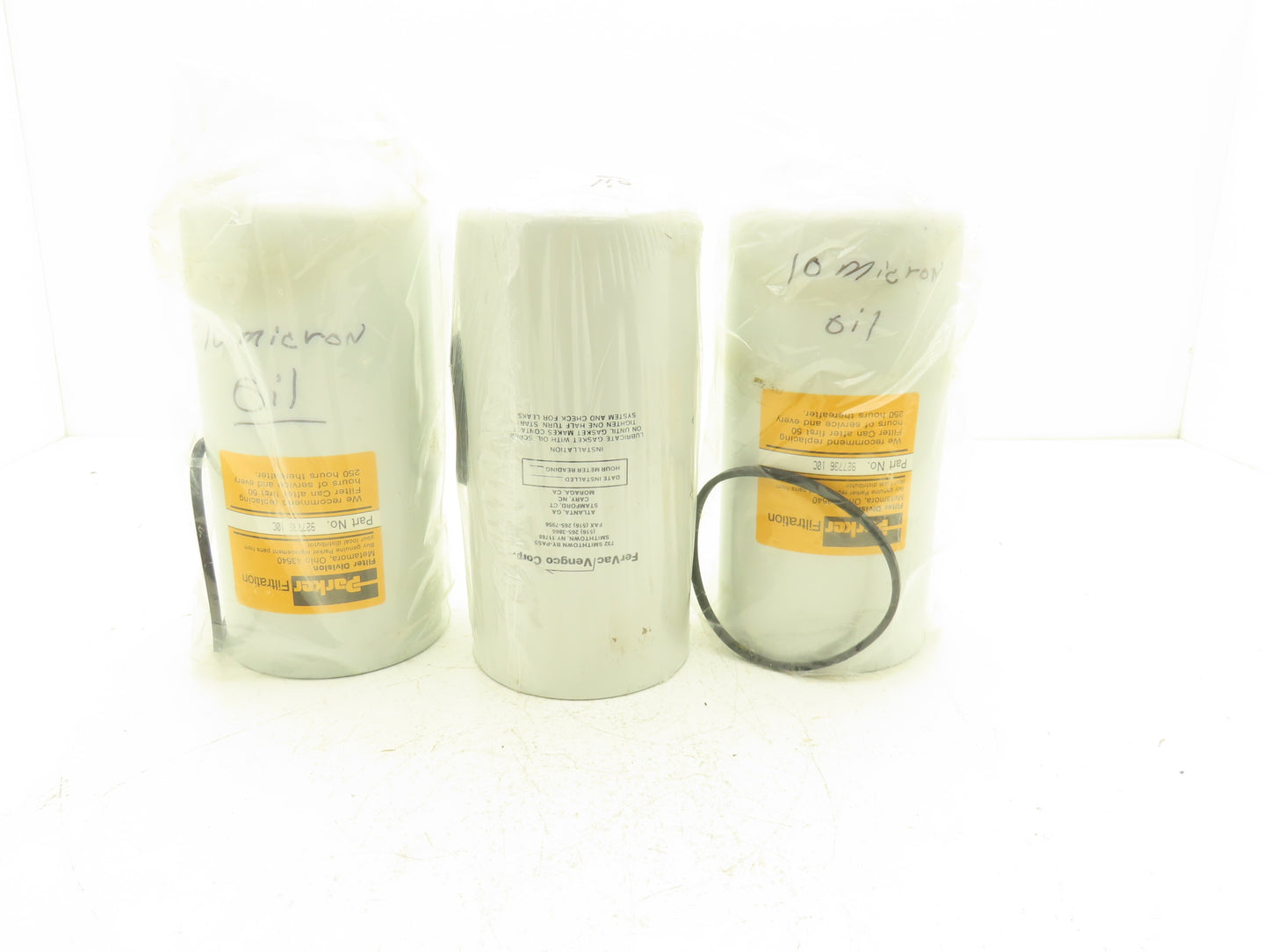 Parker Filtration 927736 10C Hydraulic Spin-On Oil Filter 10 Micron  Lot of 3