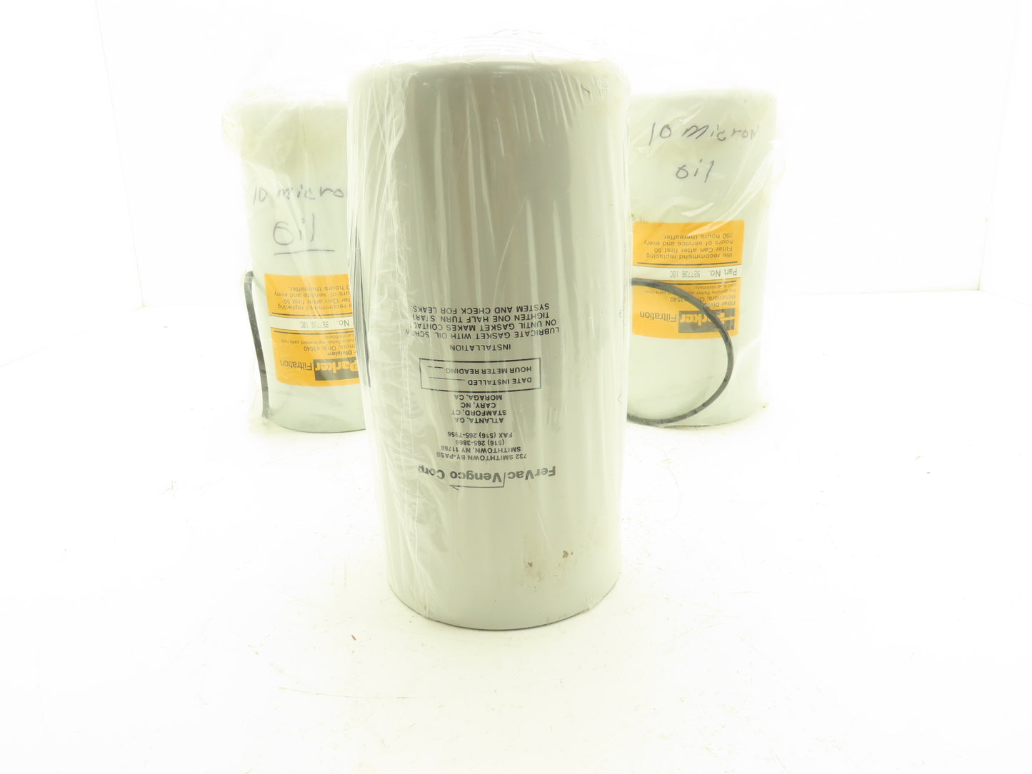 Parker Filtration 927736 10C Hydraulic Spin-On Oil Filter 10 Micron  Lot of 3