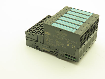 Siemens 6ES7 132-4BF00-0AA0 SIMATIC 8PT Digital Output W/Terminal 24VDC Lot Of 6