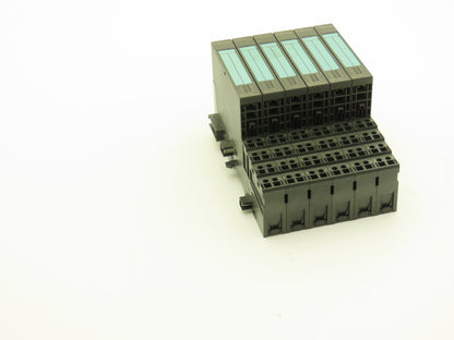 Siemens 6ES7 132-4BF00-0AA0 SIMATIC 8PT Digital Output W/Terminal 24VDC Lot Of 6