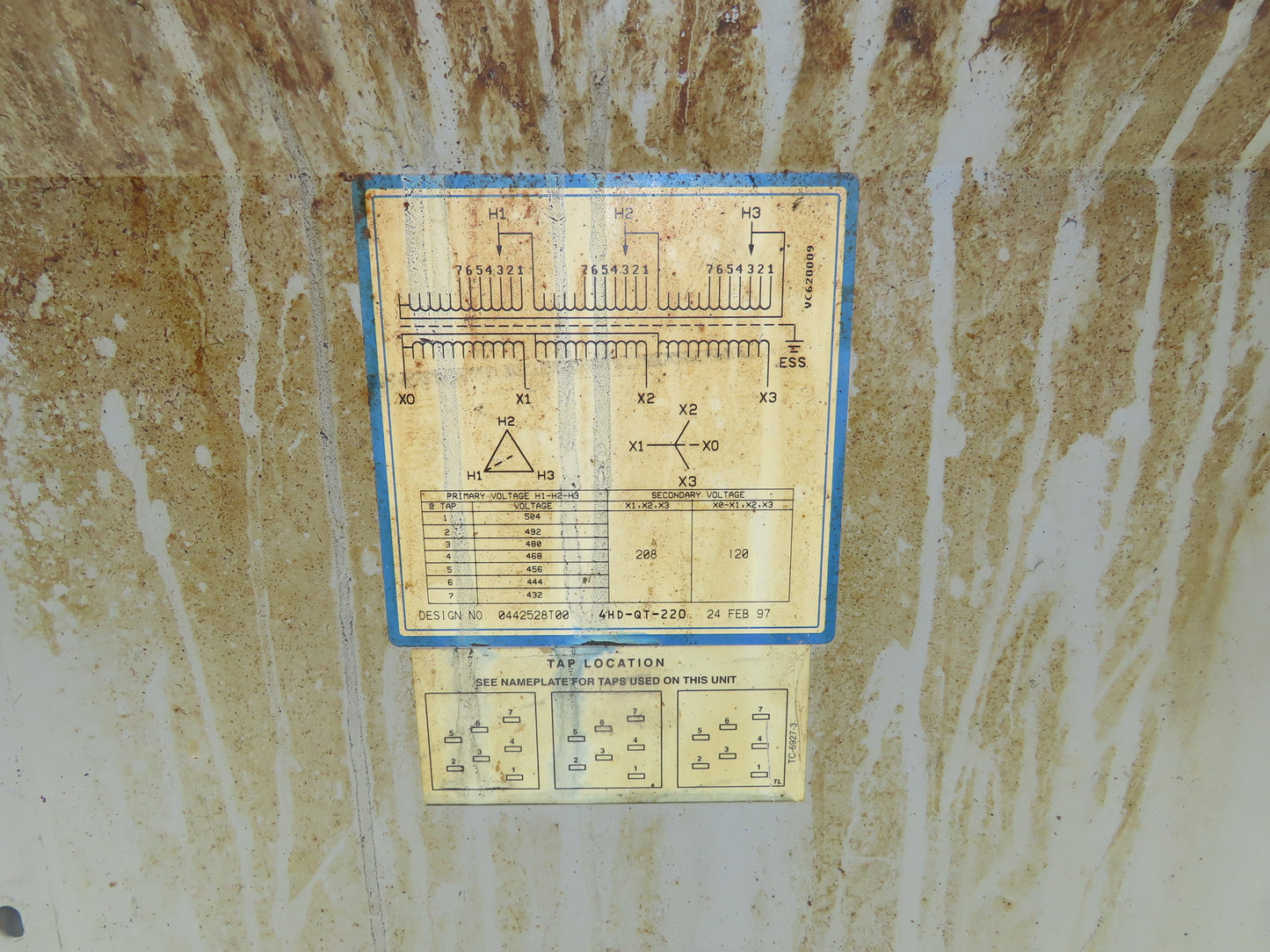 Hevi-Duty T2H15S Stepdown Power Transformer 15kva 3Ph HV 480V LV 208Y/120V